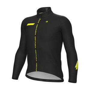 ALÉ Cyklistický dres s dlhým rukávom zimný - PR-E FOLLOW ME - čierna S