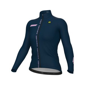 ALÉ Cyklistický dres s dlhým rukávom zimný - PR-E FOLLOW ME - modrá M