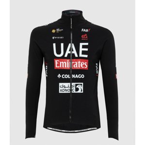 PISSEI Cyklistická zateplená bunda - UAE TEAM EMIRATES 2024 - čierna