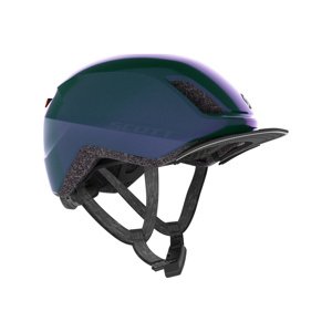 SCOTT Cyklistická prilba - DOPPIO PLUS - zelená/fialová (51–55 cm)