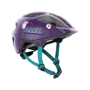 SCOTT Cyklistická prilba - SPUNTO KID - fialová/modrá (46–52 cm)