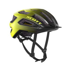 SCOTT Cyklistická prilba - ARX PLUS - čierna/žltá (59-61 cm)
