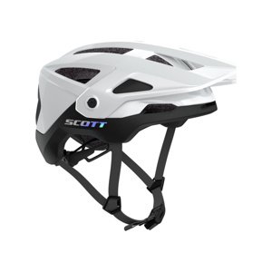 SCOTT Cyklistická prilba - STEGO PLUS - biela/čierna (59–61 cm)