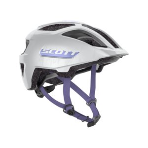 SCOTT Cyklistická prilba - SPUNTO PLUS - biela/modrá (50–56 cm)
