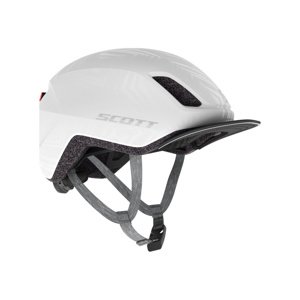 SCOTT Cyklistická prilba - DOPPIO PLUS - biela (55–59 cm)