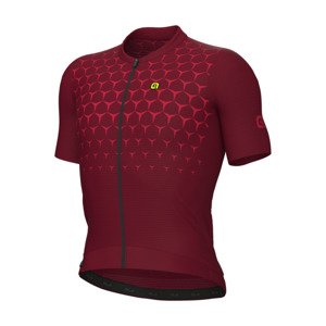 ALÉ Cyklistický dres s krátkym rukávom - R-EV1 QUICK - bordová 2XL