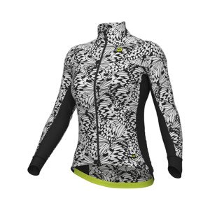 ALÉ Cyklistický dres s dlhým rukávom zimný - PAPILLON PR-R - šedá S