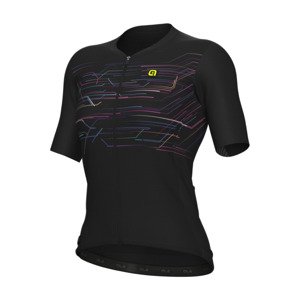 ALÉ Cyklistický dres s krátkym rukávom - PR-E MEGABYTE - čierna 2XL