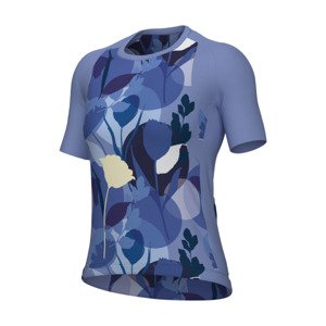 ALÉ Cyklistický dres s krátkym rukávom - OFF ROAD - GRAVEL BLOOM - modrá 2XL