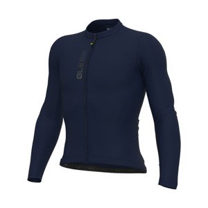 ALÉ Cyklistický dres s dlhým rukávom letný - PRAGMA COLOR BLOCK - modrá 4XL