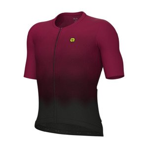 ALÉ Cyklistický dres s krátkym rukávom - R-EV1 VELOCITY 2.0 - bordová 4XL
