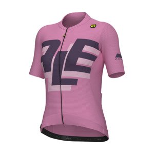 ALÉ Cyklistický dres s krátkym rukávom - PR-E SAUVAGE - ružová XL