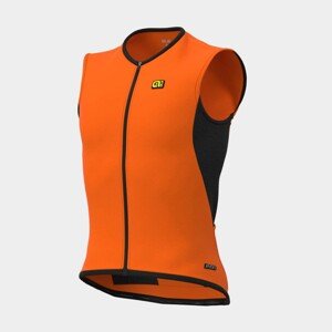 ALÉ Cyklistická vesta - R-EV1 CLIMA PROTECTION 2.0 THERMO - oranžová 2XS
