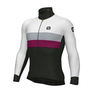 ALÉ Cyklistický dres s dlhým rukávom zimný - CHAOS OFF ROAD - GRAVEL - šedá/čierna 3XL