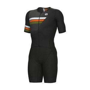 ALÉ Cyklistická kombinéza - TRIGGER TRIATHLON - čierna 4XL