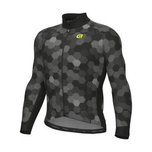 ALÉ Cyklistická zateplená bunda - PLANET SOLID - čierna 4XL