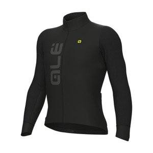 ALÉ Cyklistický dres s dlhým rukávom zimný - QUICK R-EV1 - čierna 4XL
