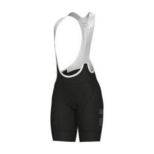 ALÉ Cyklistické nohavice krátke s trakmi - PR-E MAGIC - čierna 5XL