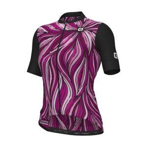 ALÉ Cyklistický dres s krátkym rukávom - PRAGMA ART - ružová XL