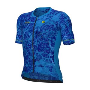 ALÉ Cyklistický dres s krátkym rukávom - PR-E TOWN - modrá XS