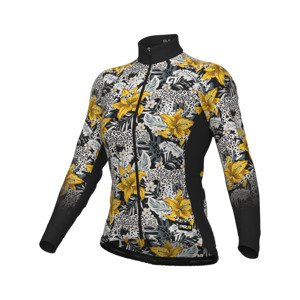 ALÉ Cyklistický dres s dlhým rukávom zimný - HIBISCUS PR-R - viacfarebná M
