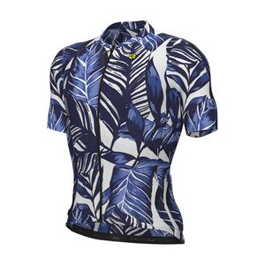 ALÉ Cyklistický dres s krátkym rukávom - PR-E WILD - modrá S
