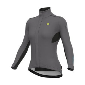 ALÉ Cyklistická zateplená bunda - K-TORNADO 2.0 KLIMATIK - šedá 4XL