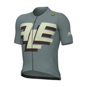 ALÉ Cyklistický dres s krátkym rukávom - PR-E SAUVAGE - zelená L