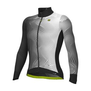 ALÉ Cyklistický dres s dlhým rukávom zimný - CIRCUS PR-S - biela M