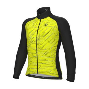 ALÉ Cyklistická zateplená bunda - BYTE PRAGMA - žltá 2XL