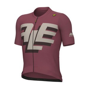 ALÉ Cyklistický dres s krátkym rukávom - PR-E SAUVAGE - ružová 4XL
