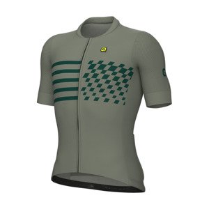 ALÉ Cyklistický dres s krátkym rukávom - PR-E PLAY - zelená M