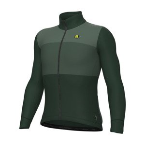 ALÉ Cyklistická zateplená bunda - SFIDA PR-S - zelená 4XL