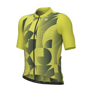 ALÉ Cyklistický dres s krátkym rukávom - PRAGMA ENJOY - žltá XL