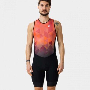 ALÉ Cyklistická kombinéza - KITE TRIATHLON - červená 5XL