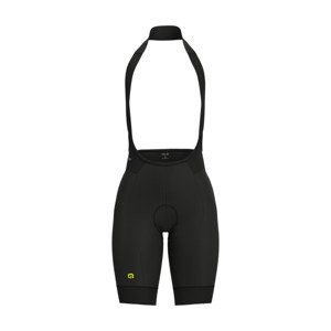 ALÉ Cyklistické nohavice krátke s trakmi - R-EV1 VELOCITY PLUS - čierna 4XL