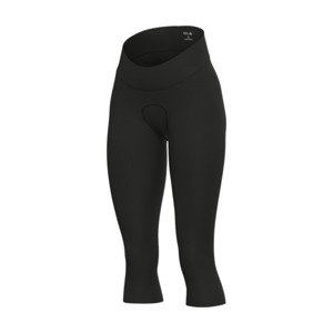 ALÉ Cyklistické nohavice 3/4 bez trakov - PR-E MASTER 2.0 - čierna 4XL