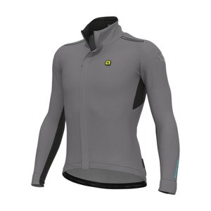 ALÉ Cyklistická zateplená bunda - K-TORNADO 2.0 KLIMATIK - šedá 4XL