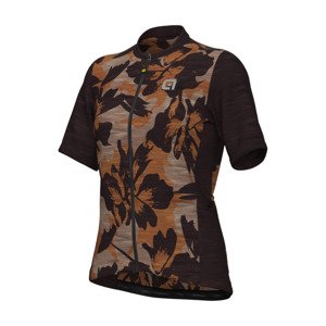 ALÉ Cyklistický dres s krátkym rukávom - OFF ROAD - GRAVEL SUNRISE - hnedá 3XL
