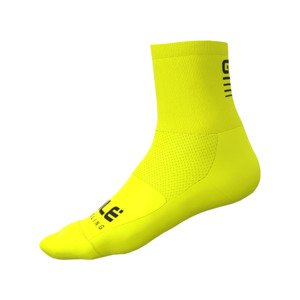 ALÉ Cyklistické ponožky klasické - STRADA 2.0 - žltá 44-47