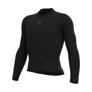 ALÉ Cyklistické tričko s dlhým rukávom - GRID INTIMO - čierna XL-2XL