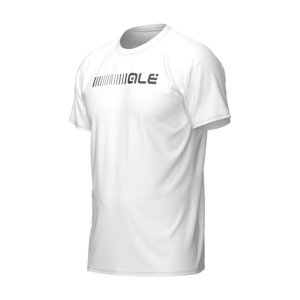 ALÉ Cyklistické tričko s krátkym rukávom - T-SHIRT - biela