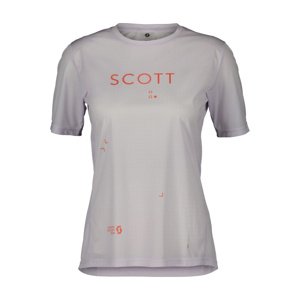 SCOTT Cyklistický dres s krátkym rukávom - TRAIL FLOW SS W - fialová XL