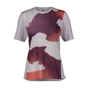 SCOTT Cyklistický dres s krátkym rukávom - TRAIL VERTIC SS W - fialová/bordová L