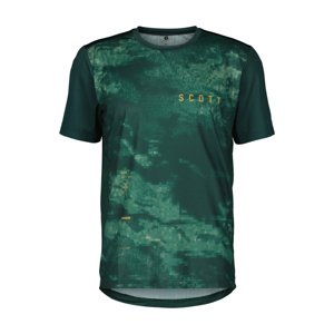 SCOTT Cyklistický dres s krátkym rukávom - VERTIC SS - zelená 2XL