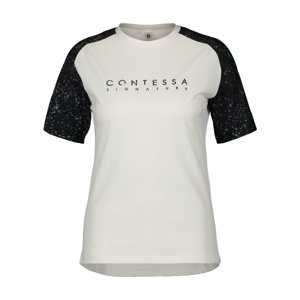 SCOTT Cyklistický dres s krátkym rukávom - TRAIL CONTESSA SIGN. SS W - biela S