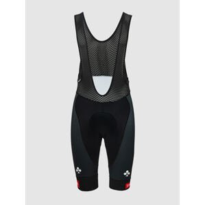 PISSEI Cyklistické nohavice krátke s trakmi - UAE TEAM EMIRATES 2025 REPLICA - čierna 2XL