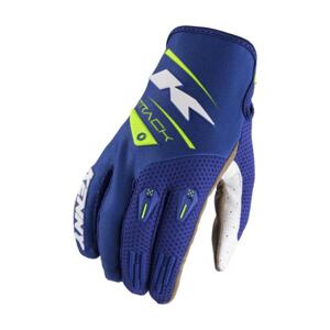 KENNY Cyklistické rukavice dlhoprsté - GLOVES TRACK 24 - žltá/modrá 2XL