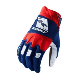 KENNY Cyklistické rukavice dlhoprsté - GLOVES TRACK - červená/modrá XL