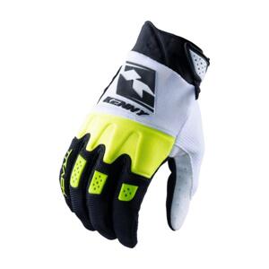 KENNY Cyklistické rukavice dlhoprsté - GLOVES TRACK - žltá/čierna 2XL